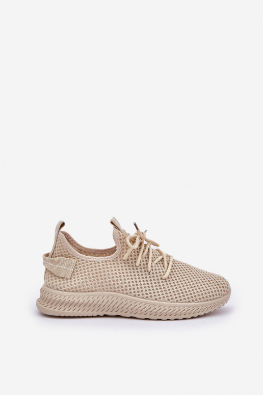 Netz Ein überzeugendes Stilvollll Turnschuhe Feminin Beige Harice Netz Ein überzeugendes Stilvollll Turnschuhe Feminin Beige Harice