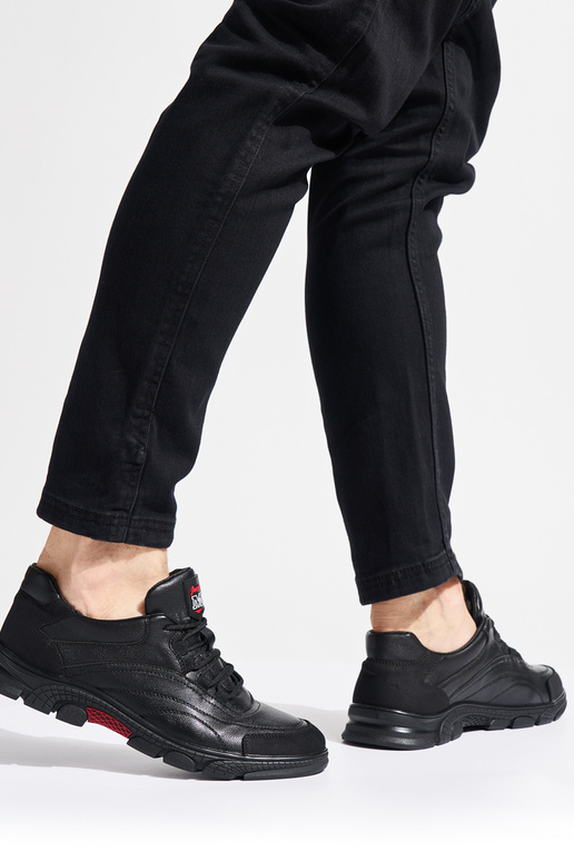 Schwarze sportliche Herrenschuhe