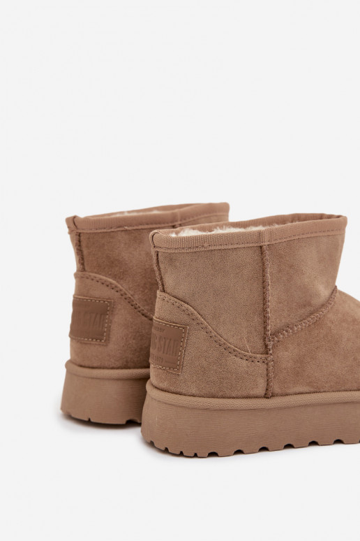 Schneestiefel Kindisch sich Zuarm laufen mit Fell innen SS374020 Beige