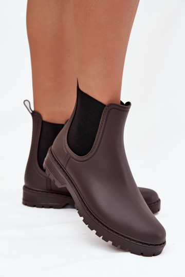 Gummistiefel FemininElastycznymi INstaZukami CzekoladoZue Ciariel