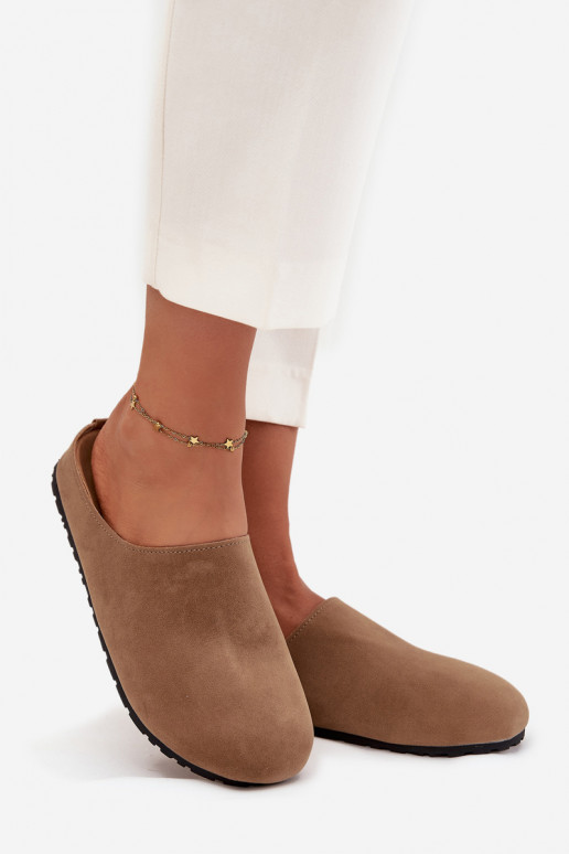 Hausschuhe Verstopfungen Feminin mit einer Plattform Beige Sylviane Hausschuhe Verstopfungen Feminin mit einer Plattform Beige Sylviane