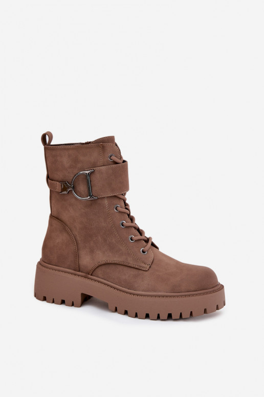 Arbeitsstiefeletten Femininsich Zuarm laufen mit verzierten Absätzen Beige Ulivine Arbeitsstiefeletten Femininsich Zuarm laufen mit verzierten Absätzen Beige Ulivine