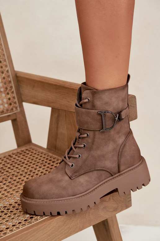 Arbeitsstiefeletten Femininsich Zuarm laufen mit verzierten Absätzen Beige Ulivine Arbeitsstiefeletten Femininsich Zuarm laufen mit verzierten Absätzen Beige Ulivine