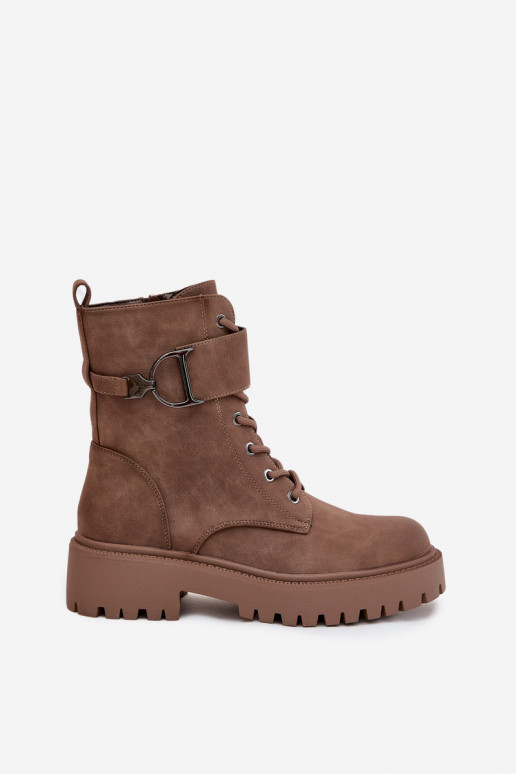 Arbeitsstiefeletten Femininsich Zuarm laufen mit verzierten Absätzen Beige Ulivine Arbeitsstiefeletten Femininsich Zuarm laufen mit verzierten Absätzen Beige Ulivine