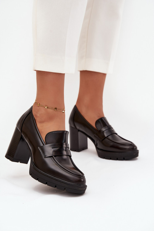 Schuhe Feminin mit Absätzen aus Öko-Leder CzekoladoZue Ilyssia Schuhe Feminin mit Absätzen aus Öko-Leder CzekoladoZue Ilyssia