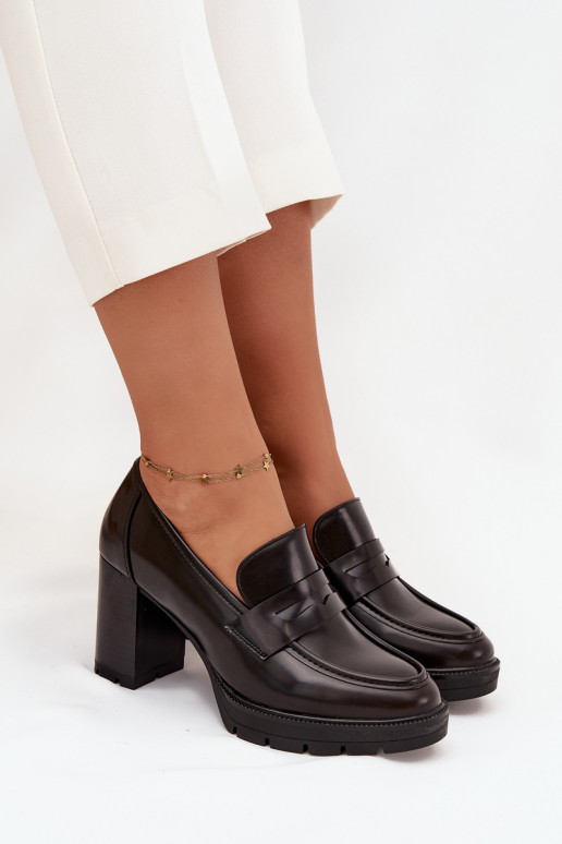 Schuhe Feminin mit Absätzen aus Öko-Leder CzekoladoZue Ilyssia Schuhe Feminin mit Absätzen aus Öko-Leder CzekoladoZue Ilyssia