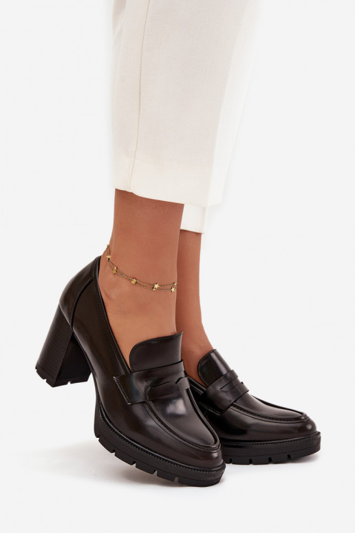 Schuhe Feminin mit Absätzen aus Öko-Leder CzekoladoZue Ilyssia Schuhe Feminin mit Absätzen aus Öko-Leder CzekoladoZue Ilyssia