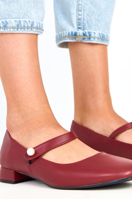 Alya bordeauxfarbene High Heels auf...