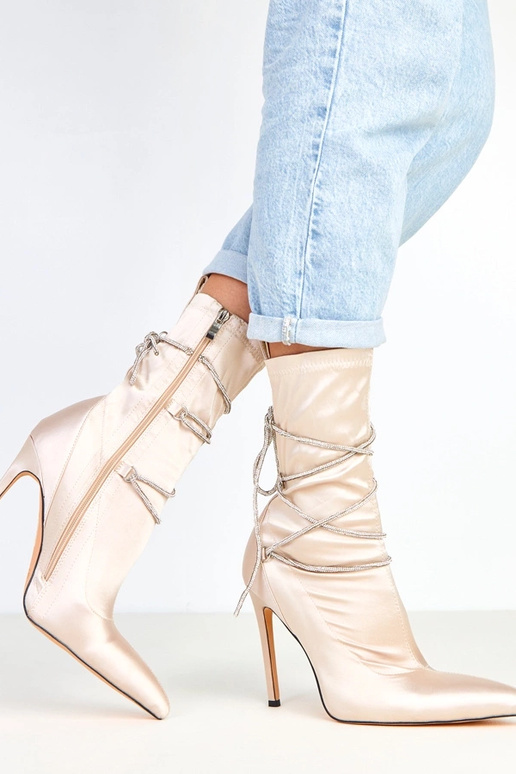 Tolnai champagnerfarbene satinierte... Tolnai champagnerfarbene satinierte...