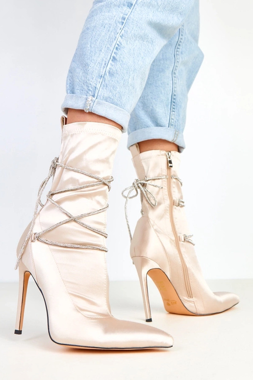 Tolnai champagnerfarbene satinierte... Tolnai champagnerfarbene satinierte...