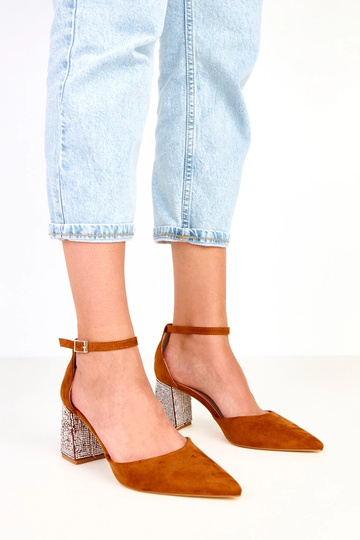 Sona braune High Heels auf...