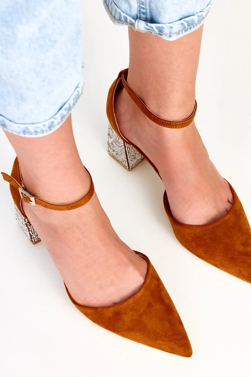 Sona braune High Heels auf Absatz,...