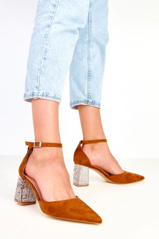 Sona braune High Heels auf Absatz,...