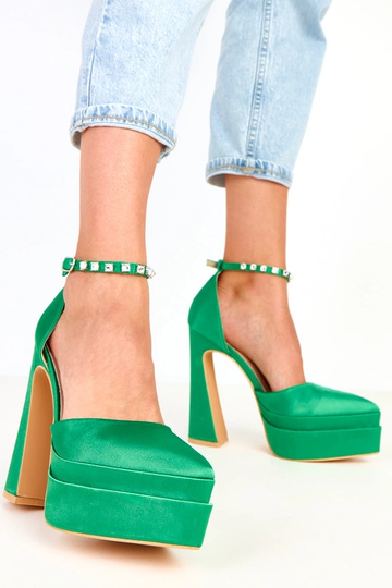 Tolani grüne High Heels auf... 2