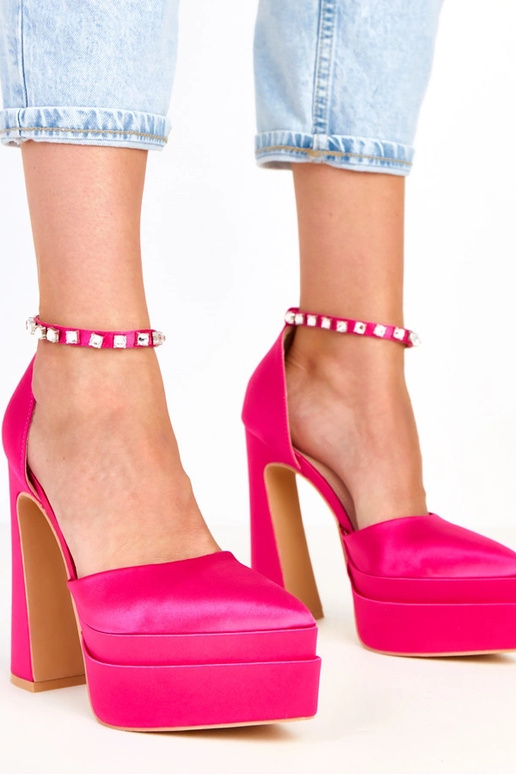 Tolani rosa High Heels auf Plateau...