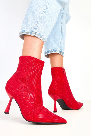 Rote Stiefeletten mit... 2