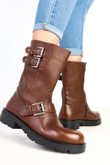 Braune Stiefeletten mit... 2