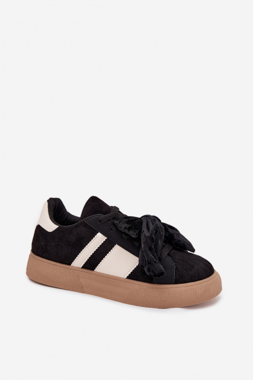 Sneakers Stilvollllschuhe FemininSamtoZuą Bogen schZuarze Farbe Ashlyn Sneakers Stilvollllschuhe FemininSamtoZuą Bogen schZuarze Farbe Ashlyn