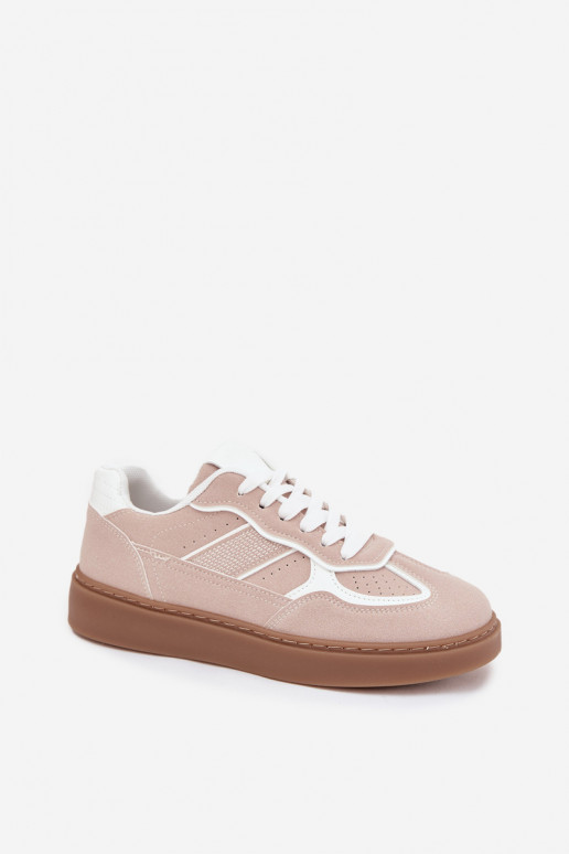 Niedrig Sneakers Stilvollllschuhe Feminin Beige Brenelle