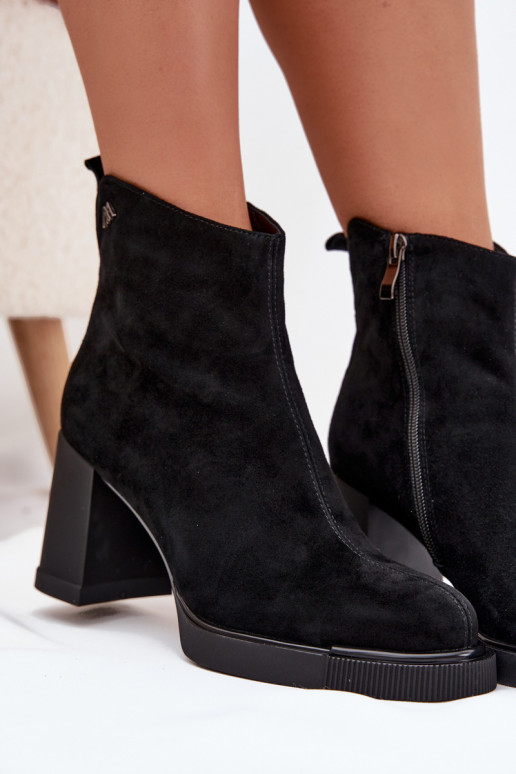 aus INildleder Haut Damenstiefel Vinceza 91142 schZuarze Farbe