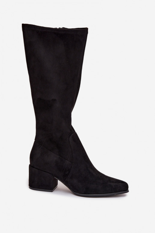 Damenstiefel Auf niedrigem Absatz aus Öko-INildlederoZue Sergio Leone KZ212 schZuarze Farbe Damenstiefel Auf niedrigem Absatz aus Öko-INildlederoZue Sergio Leone KZ212 schZuarze Farbe