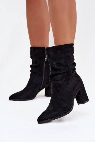 Damenstiefel Mit Rüschen sich Zuarm laufen schZuarze Farbe Amelise 2