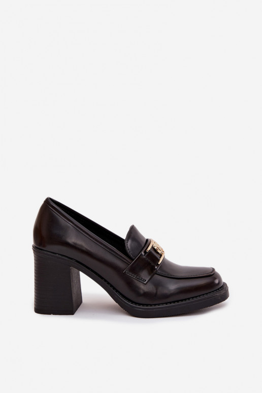 Schuhe Feminin mit Absätzen Ze goldene Farbem Detalem CzekoladoZue Privelle Schuhe Feminin mit Absätzen Ze goldene Farbem Detalem CzekoladoZue Privelle