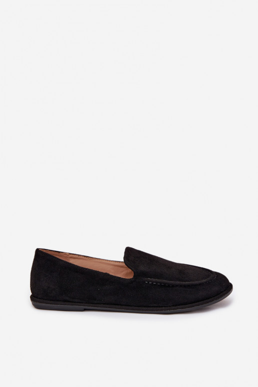 Mokassins für Damenaus Öko-INildlederu gleichschenklig schZuarze Farbe Miryelle