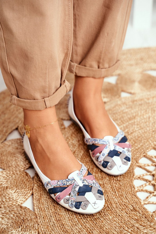 Feminin Ballerinas Es mussciejka Zueiße Farbe 01358-21 Feminin Ballerinas Es mussciejka Zueiße Farbe 01358-21