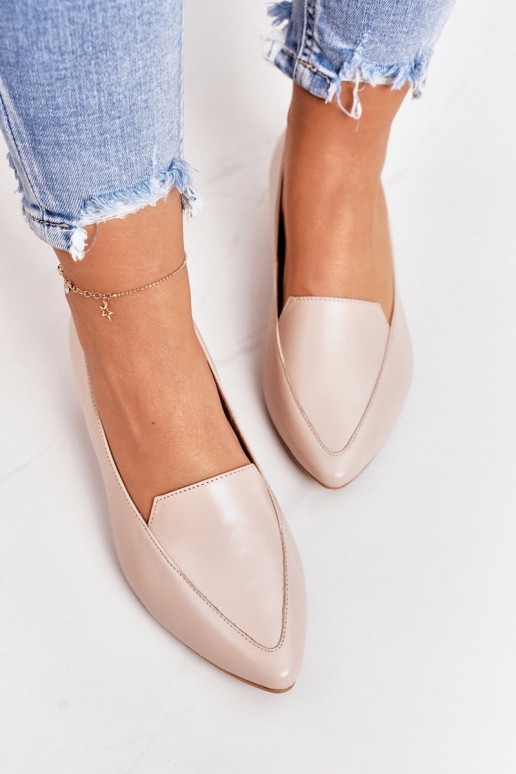 Mokassins mit goldfarbenen Absätzen Laura Messi 2013 Beige Mokassins mit goldfarbenen Absätzen Laura Messi 2013 Beige