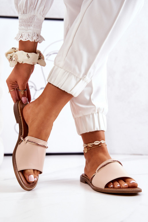 Lederhausschuhe LeZuski Shoes 3047 Beige Lederhausschuhe LeZuski Shoes 3047 Beige