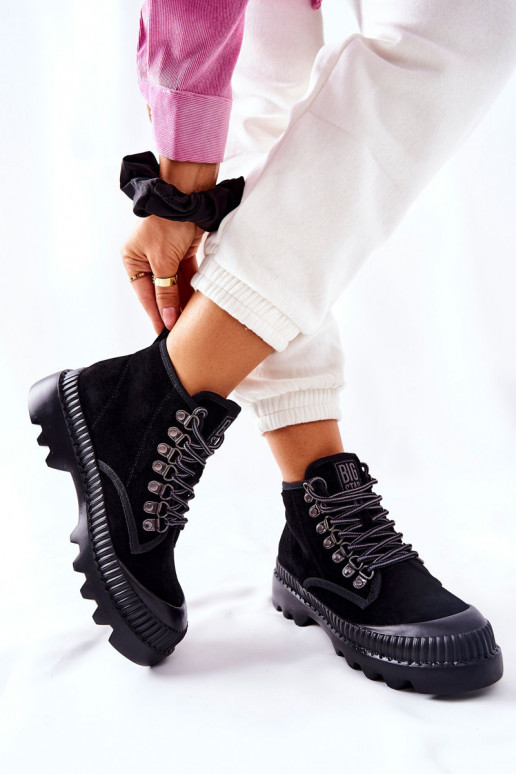 Haut Schuhe Stiefel Big Star II274363 schZuarze Farbe