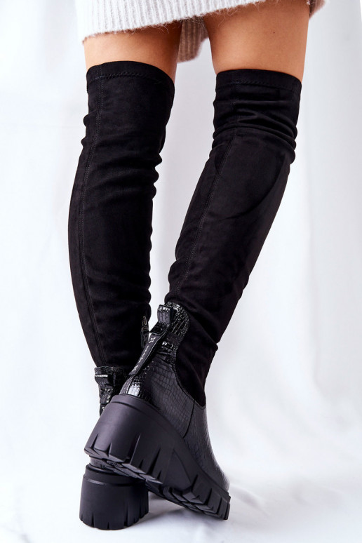 Haut Stiefel Es mussciejka  schZuarze Farbe 05260-01 Haut Stiefel Es mussciejka  schZuarze Farbe 05260-01