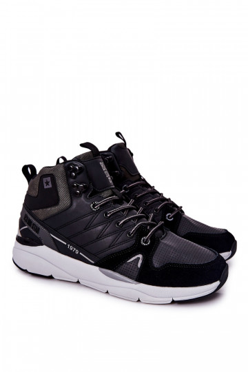Hohe sportliche Herren Schuhe Big Star II174223 in Schwarz