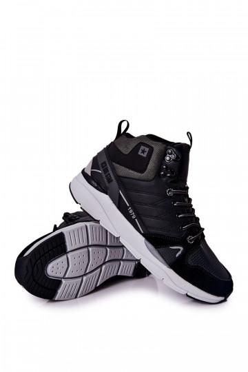 Hohe sportliche Herren Schuhe Big Star II174223 in Schwarz 2