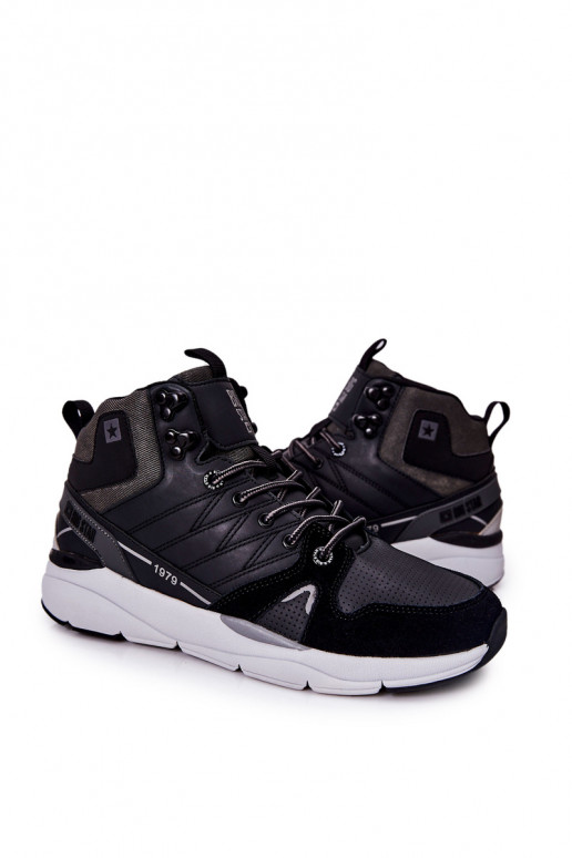 Groß Herrenschuhe im sportlichen Stil Big Star II174223 schZuarze Farbe Groß Herrenschuhe im sportlichen Stil Big Star II174223 schZuarze Farbe