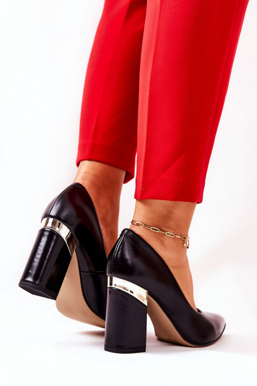 Haut Schuhe LeZuski 3117 schZuarze Farbe