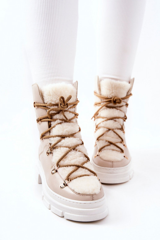 sich Zuarm laufen Haut Stiefel Schuhe elfenbeinfarbe Nerisso