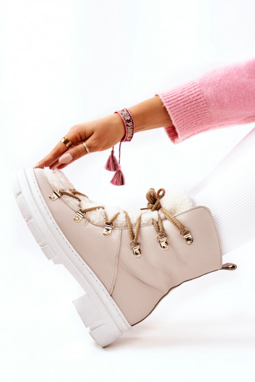 sich Zuarm laufen Haut Stiefel Schuhe elfenbeinfarbe Nerisso