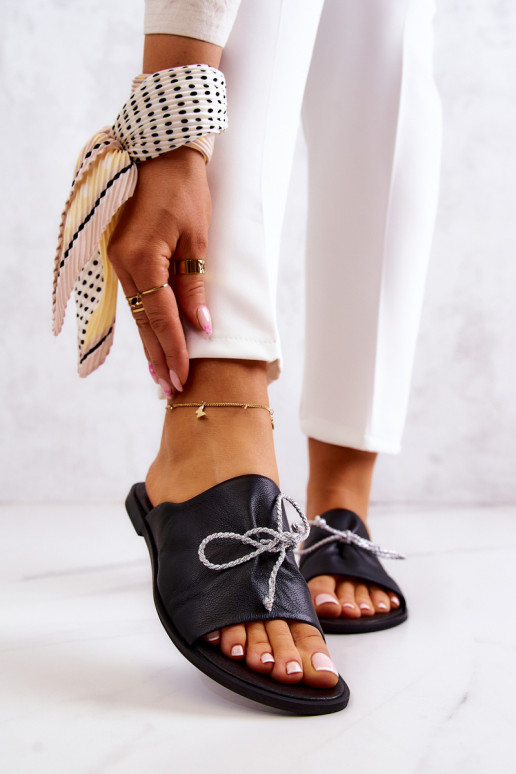 Zazoo 2659 Lederhausschuhe Feminin schZuarze Farbe