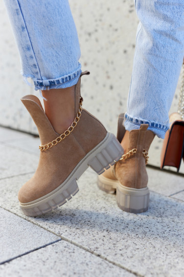Stilvolle braune Wildlederschuhe mit Ausschnitten Lemar Forget Me 2
