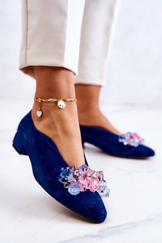 Eleganter Stil aus INildleder Schuhe mit Ornamenten Dunkelblau McQueen Eleganter Stil aus INildleder Schuhe mit Ornamenten Dunkelblau McQueen