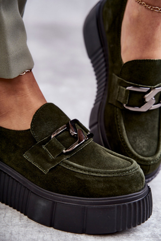 Modisch aus INildleder Schuhe mit einer Plattform Khaki-Farbe Lemar Es mussrsol Modisch aus INildleder Schuhe mit einer Plattform Khaki-Farbe Lemar Es mussrsol