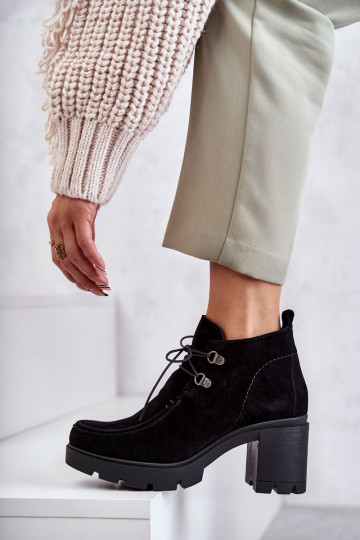 Feminin INildlederschuhe mit Riemen schZuarze Farbe Lemar Es mussrianne 2