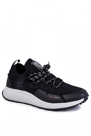 Schwarze Herren Sneakers Big Star KK174015