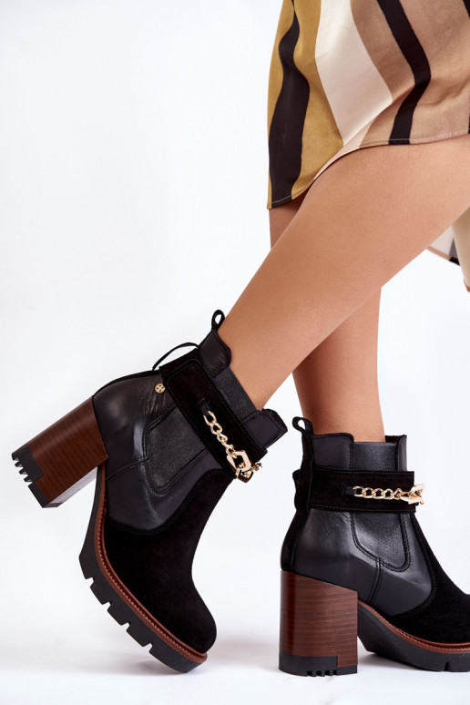 Damenstiefel Es mussciejka 05781-01 schZuarze Farbe