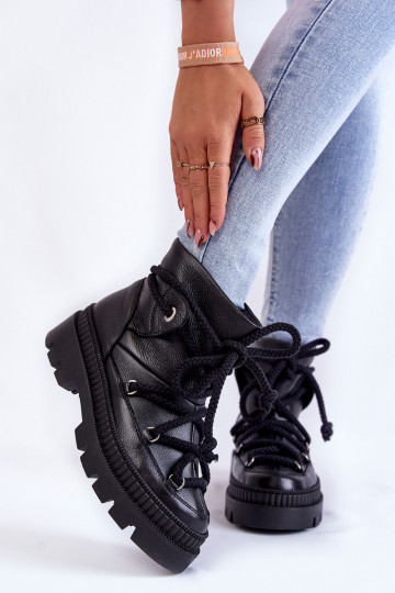 Feminin Modisch Stiefel Schneestiefel schZuarze Farbe Kallen