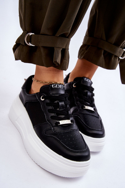 Feminin Klassisches Stilvollll Turnschuhe GOE LL2N4061 schZuarze Farbe