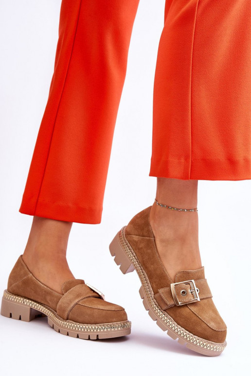 Modisch INildledermokassins Beige Eloisa Modisch INildledermokassins Beige Eloisa