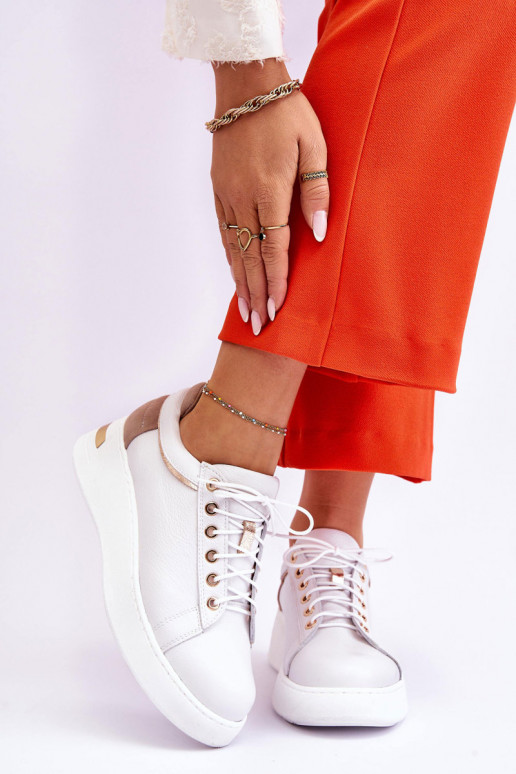 Feminin Haut Turnschuhe mit einer Plattform Zueiße Farbe Caressa Feminin Haut Turnschuhe mit einer Plattform Zueiße Farbe Caressa